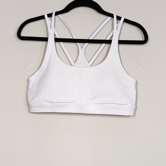 ALO Yoga Other - ALO Yoga Airbrush Suspension Bra Size L White EUC
